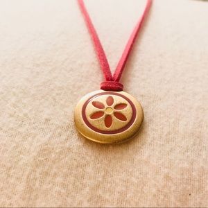 Lia Sophia Reversible Leather Strap Necklace